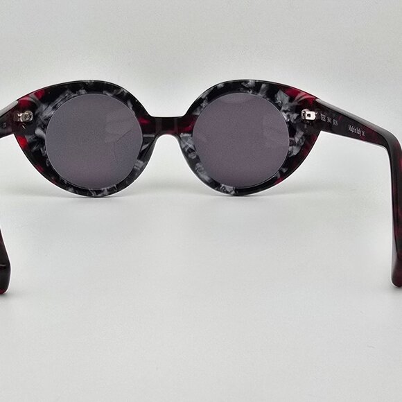 See Eyewear 3641 Red Black Frame Grey Lens Sunglasses w/ Case Italy 45-22-145 main image 13